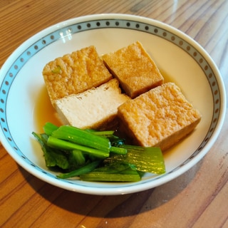 簡単!厚揚げと小松菜の含め煮